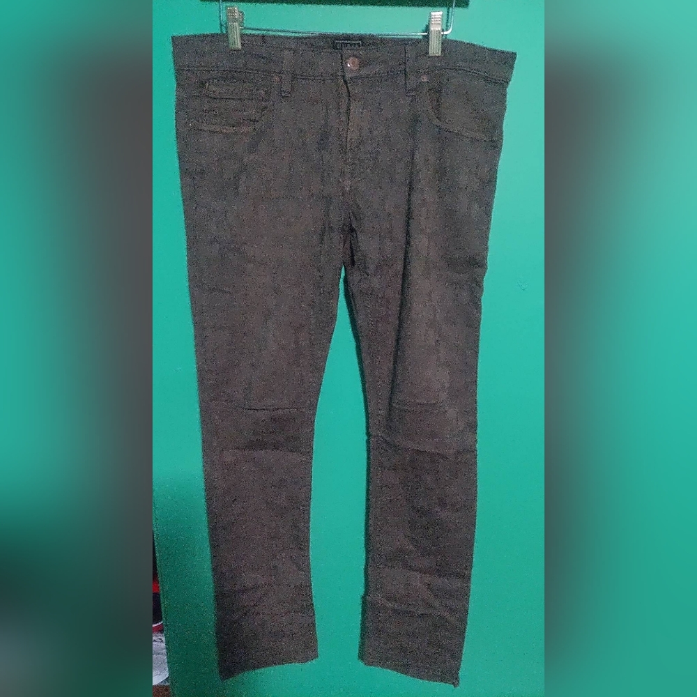 GUESS - skinny/slim gray jeans with a checkered print/pattern